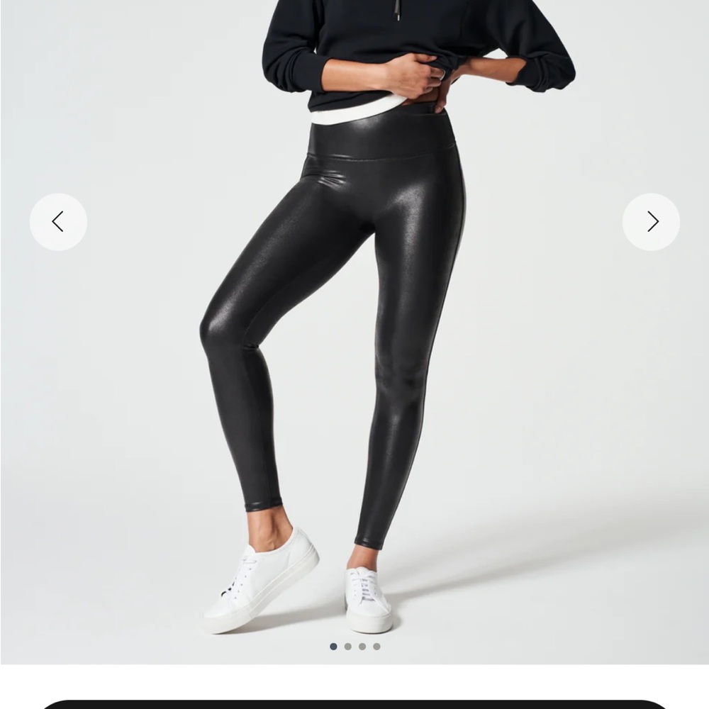 SPANX Faux Leather Leggings